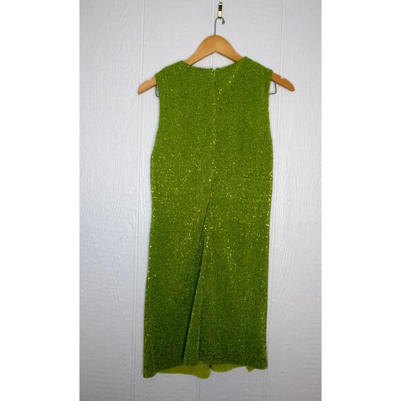 STINE GOYA Louiza Lime Green Sequin Twist Sleeveless Mini Dress US MEDIUM NWT - Picture 7 of 12